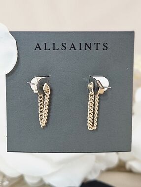 All Saints Swinging Pyramid Earrings Boho Grunge Streetwear Minimalist